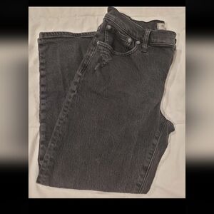 Madewell Black Washed Denim Jeans